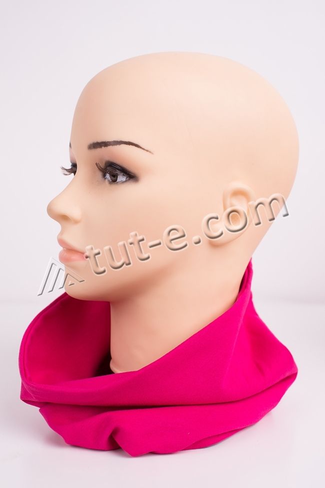 Женский шарф розовый